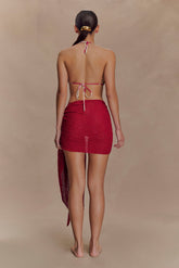 Sammy Boucle Knit Cover Up - Dragonfruit